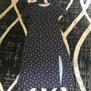 Floral black dress